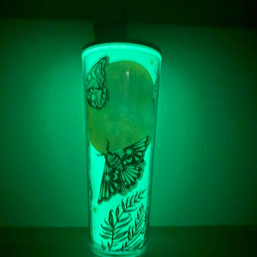Starbucks 2025 Halloween Night Moth Glow in the Dark Tumbler